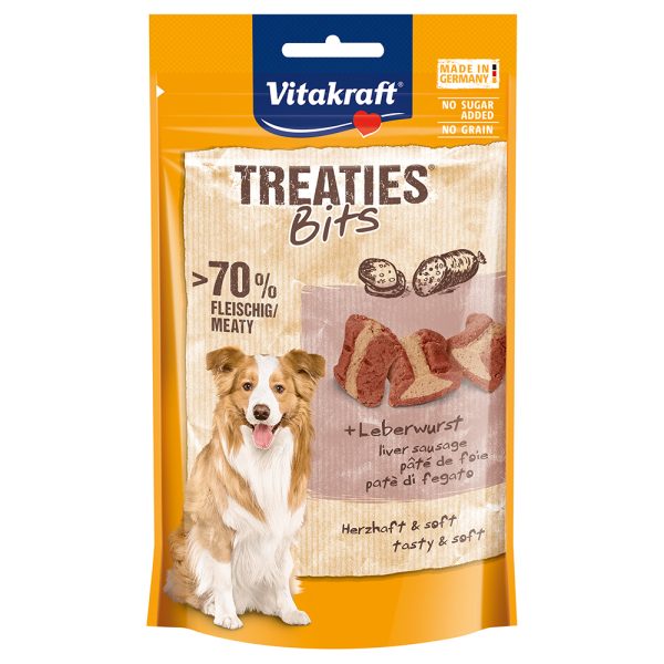 120g Treaties Bits Leverworst Vitakraft Hondensnacks