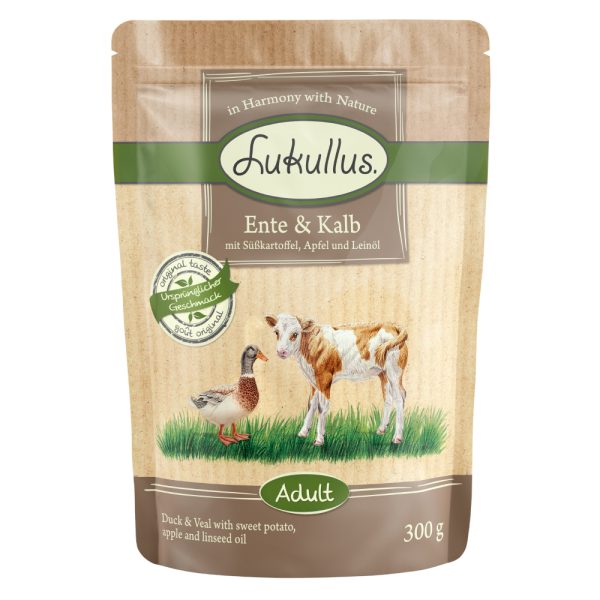 Lukullus Naturkost Verhoudzakjes - Eend & Kalf (graanvrij)
