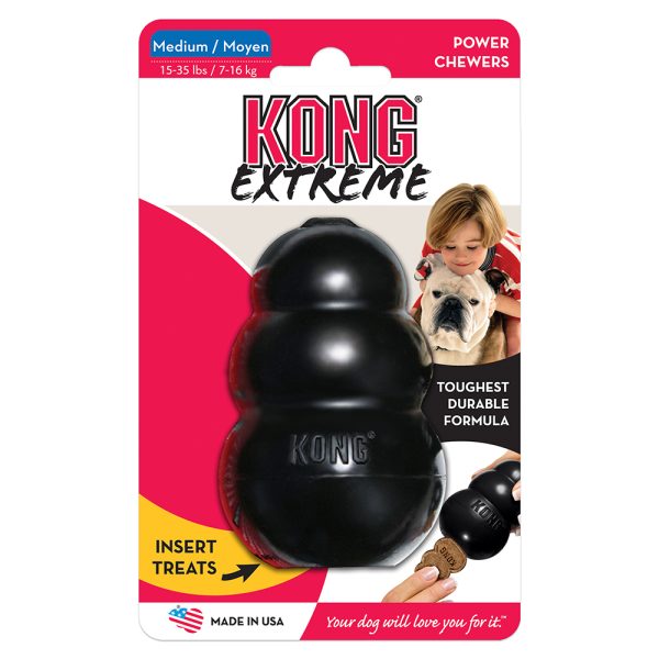 2 stuks KONG Extreme M Zwart Hondenspeelgoed Kauwspeeltje