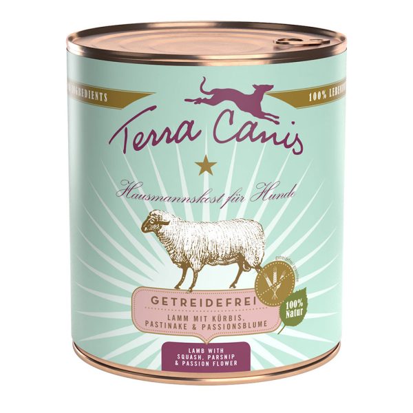 Terra Canis Graanvrij Voordeelpakket 12 x 800 g - Lam met pompoen, pastinaak & passiebloem