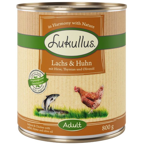 Lukullus Naturkost Adult en Senior - Adult Zalm & Kip