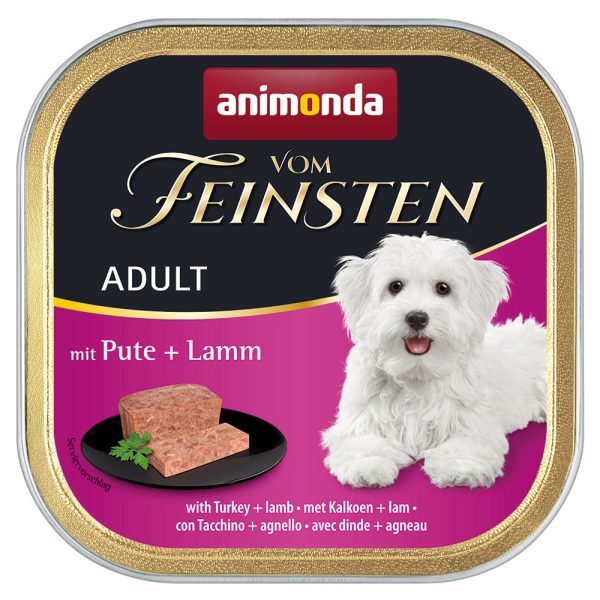 6x150g Graanvrij Kalkoen & Lam animonda Vom Feinsten Hondenvoer