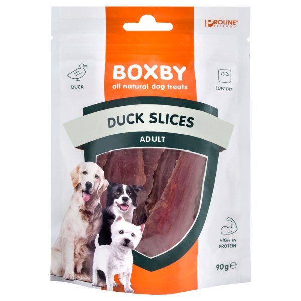 3x90g Duck Slices Boxby Hondensnacks