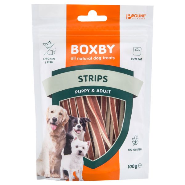 3x100g Strips Boxby Hondensnacks