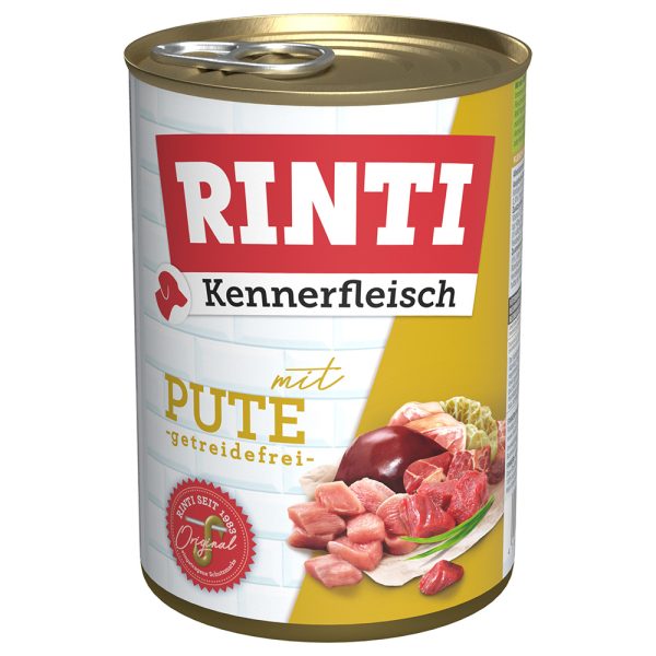 12x400g Kalkoen Rinti "Kennerfleisch" Hondenvoer