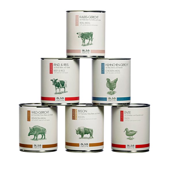 alsa-nature Classic Blikmenu-mix 2, 800 g, Aantal: 12 x 800 g