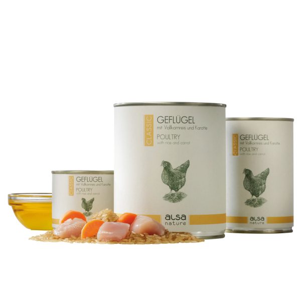alsa-nature Gevogelte met volkorenrijst en wortel, 400 g, Aantal: 400 g