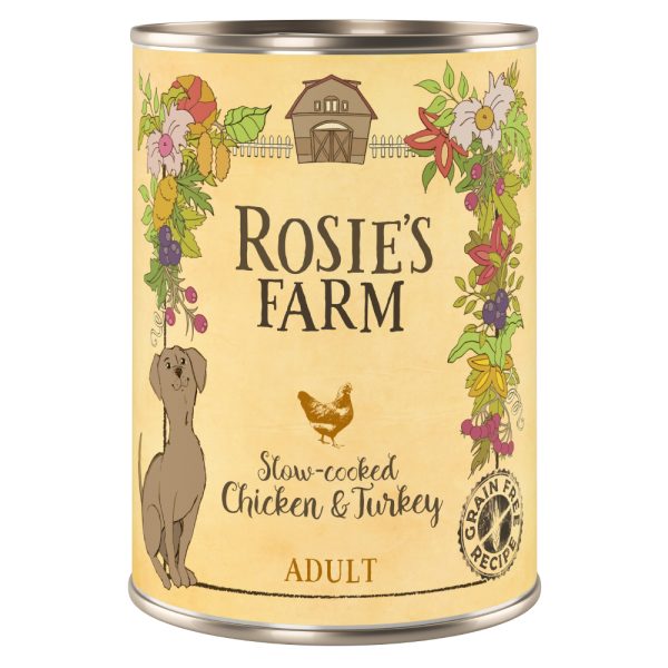 Rosie's Farm Adult 6 x 400 g - Kip & Kalkoen