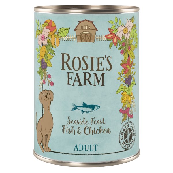Rosie's Farm Adult 6 x 400 g - Vis & Kip