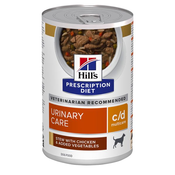 12x354g c/d Multicare Urinary Care Stoofpotje met Kip Hill's Prescription Diet Hondenvoer