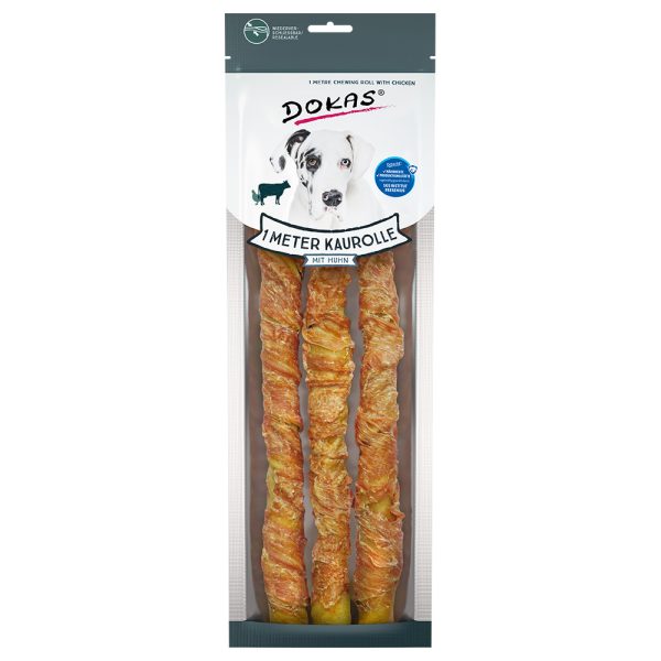 2 x 1 meter Kauwrol Kip Dokas Hondensnack