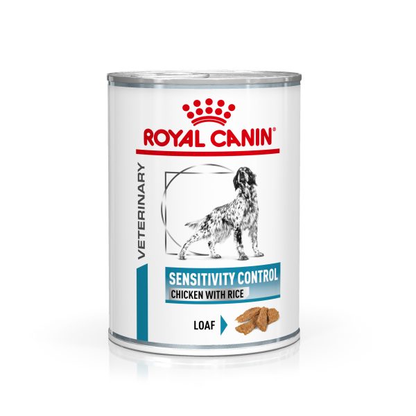 24 x 410 g Control Kip & Rijst Royal Canin Veterinary Sensitivity Hondenvoer