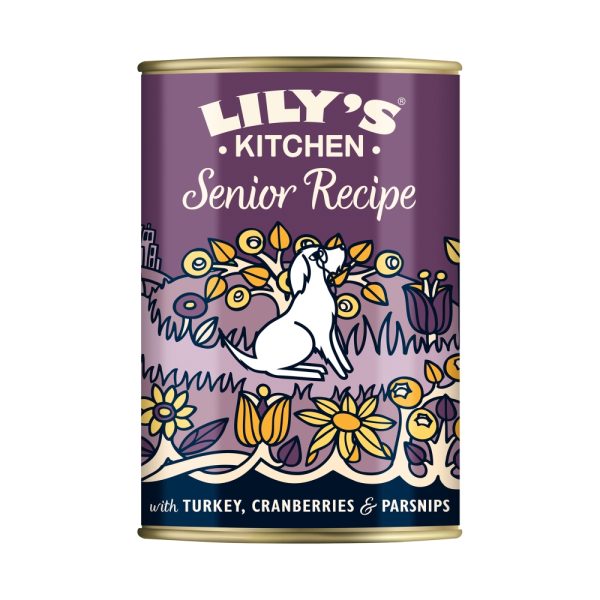 voordeelverpakking: 12x400g Lily's Kitchen Senior Kalkoen natvoer voor honden