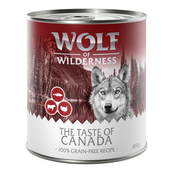 12x800g Wolf of Wilderness Honden Natvoer
