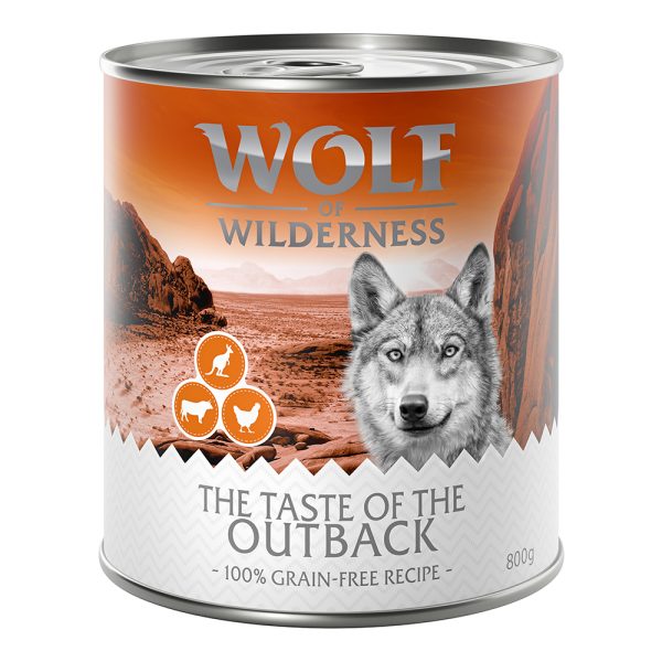 12x800g Wolf of Wilderness Honden Natvoer