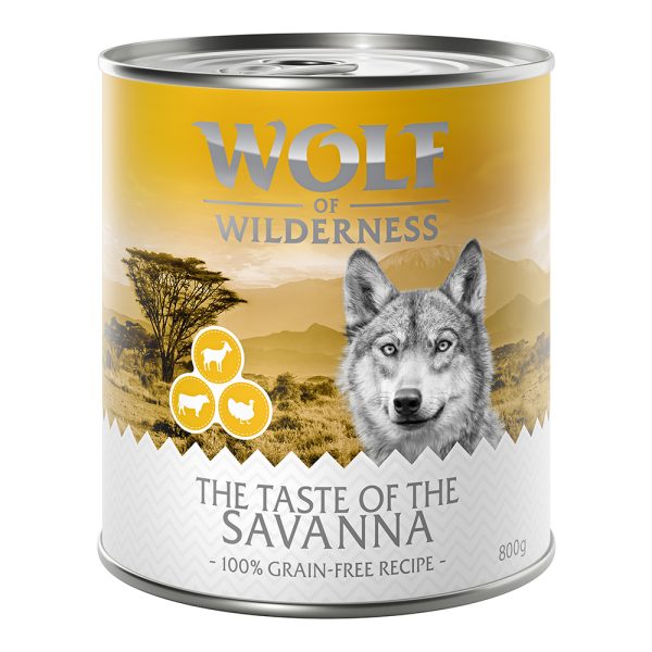 12x800g Wolf of Wilderness Honden Natvoer