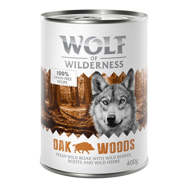 6 x 400 g Oak Woods - Wildzwijn Hondenvoer
