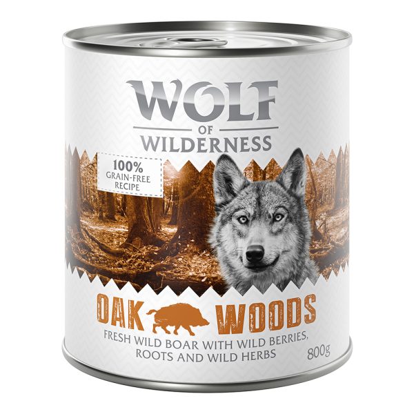 12x800g Wolf of Wilderness Honden Natvoer