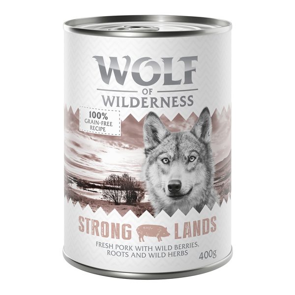 6 x 400 g Strong Lands - Varken Hondenvoer
