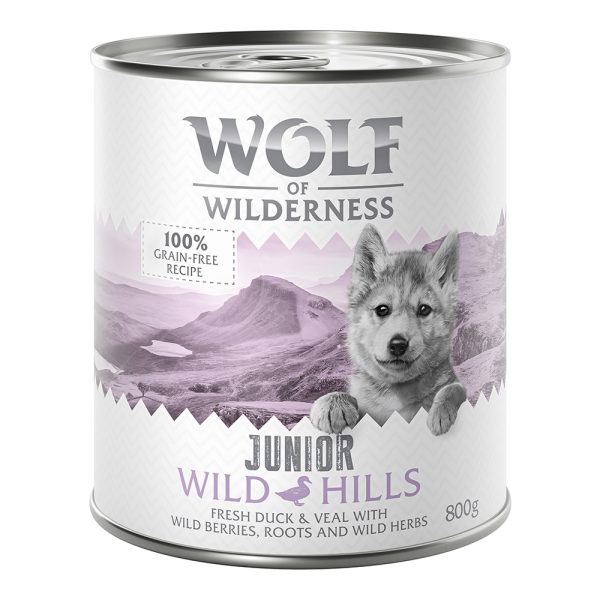 12x800g Wolf of Wilderness Honden Natvoer