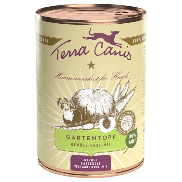 Terra Canis Tuinpannetje, Groente-Fruit-Mix - 6 x 400 g