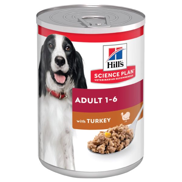 6 x 370 g Hill's Science Plan Adult Kalkoen Hondenvoer