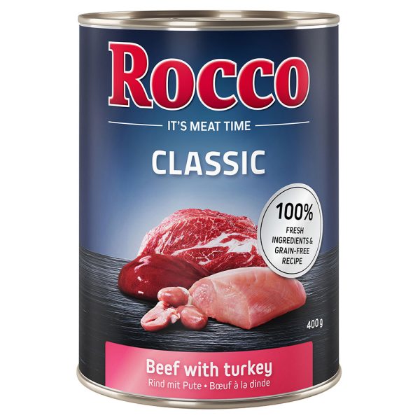 24x400g Rund met Kalkoen Rocco Classic Hondenvoer
