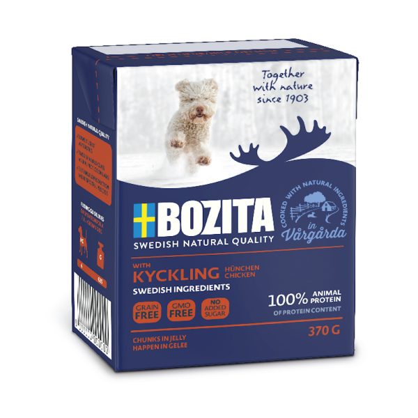 Bozita Hapjes in Gelei 24 x 370 g Hondenvoer - Kip