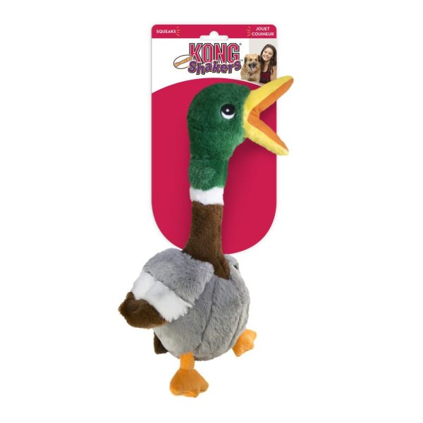 KONG Shakers Honkers Duck L: L18xB15xH46cm Hondenspeelgoed