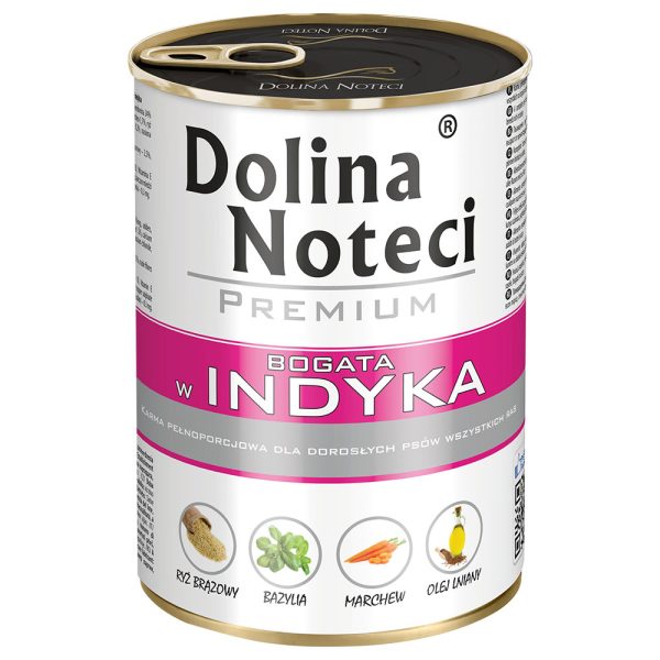 24x400g Dolina Noteci Premium Kalkoen hondenvoer nat