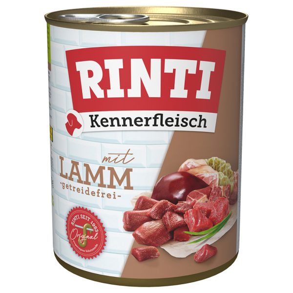 800g RINTI Kennerfleisch met lam hondenvoer nat
