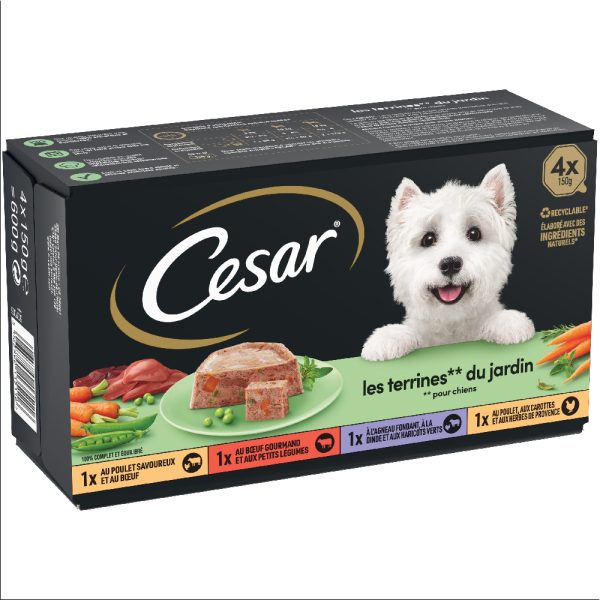 Cesar Classic Hondenvoer Gemengd pakket - 4 x 150 g
