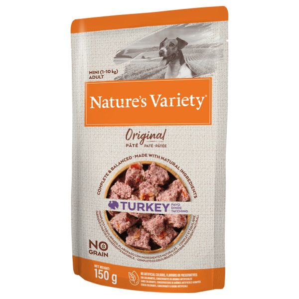 8x150g Kalkoen Original Paté Nature's Variety Hondenvoer