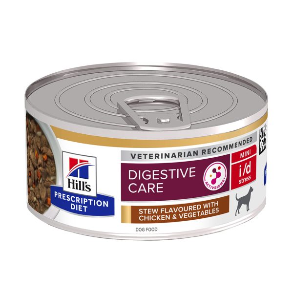 48 x 156 g  i/d Digestive Care Stress Mini Stoofpotje met Kip  Hill's Prescription Diet Hondenvoer