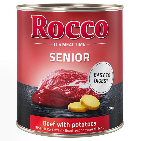 Rocco Senior 6 x 800 g Hondenvoer - Rocco Senior Rund met Aardappelen