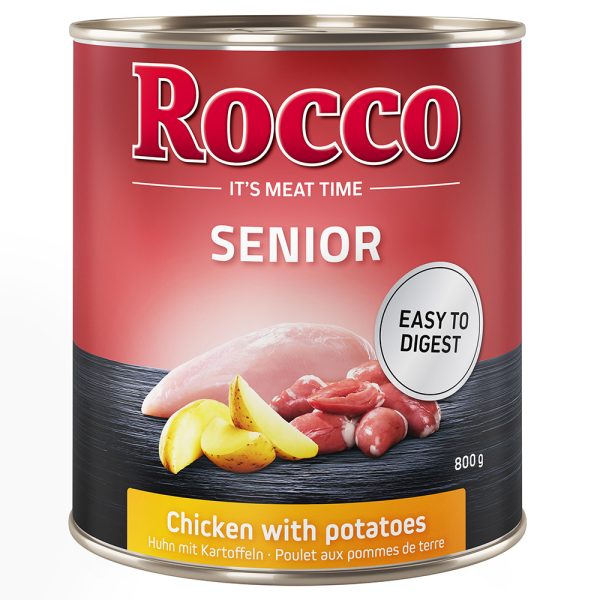 Rocco Senior 6 x 800 g Hondenvoer - Rocco Senior Kip met Aardappelen
