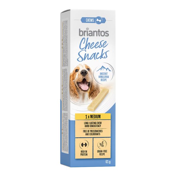 Briantos Cheese Snack voor Honden -  Middel (2 x 60 g)