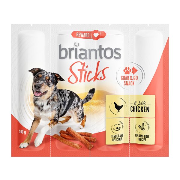 Briantos Sticks Grab&Go voor Honden - Kip (2 x 100 g)