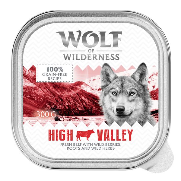 24x300g Adult High Valley Rund Wolf of Wilderness Hondenvoer