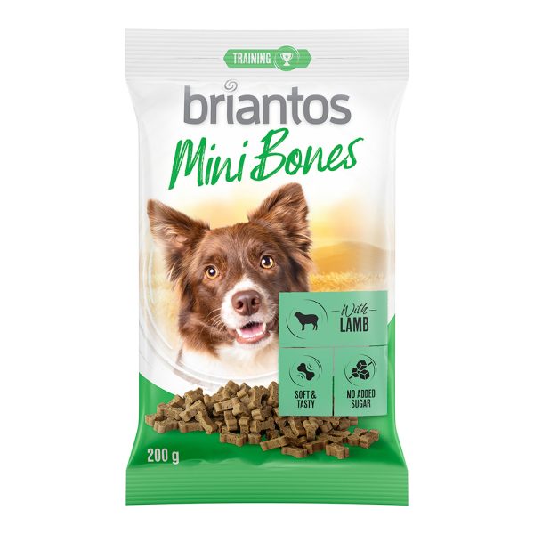 2x200g Briantos Mini Bones Met Lam Hondensnacks