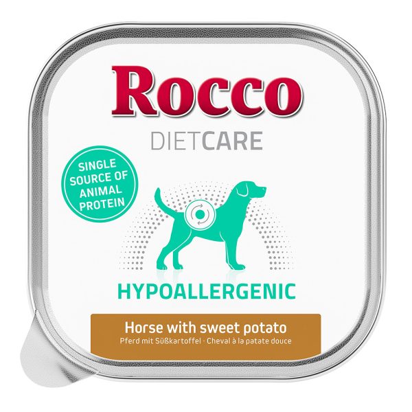 20x150g Rocco Diet Care Hypoallergene Paard Kuipje Honden Natvoer