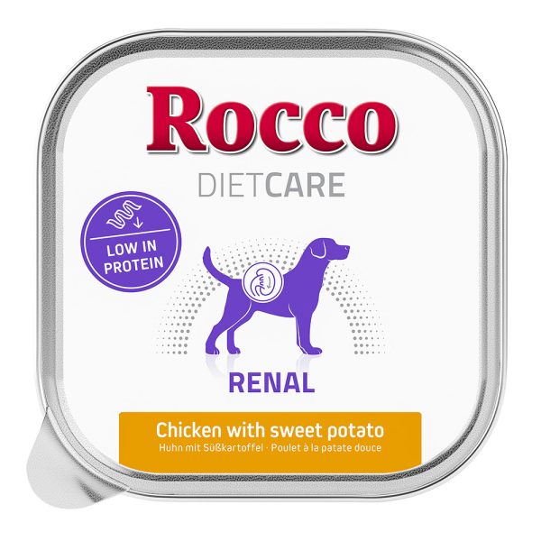 20x150g Rocco Diet Care Renal Kip met Zoete Aardappel Kuipje Hondennatvoer