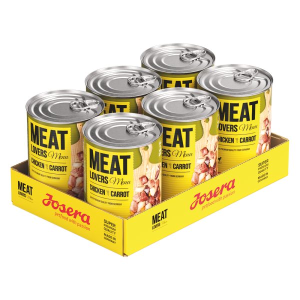 Josera Meatlovers Menu 6 x 400 g hondenvoer - Kip & Wortel
