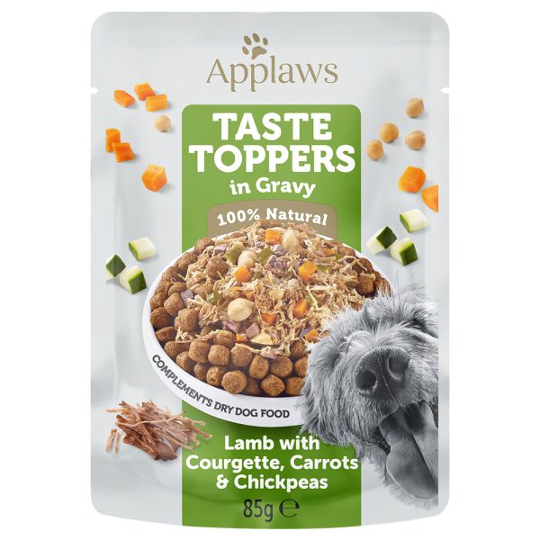 Applaws Taste Toppers in Saus Voordeelpakket 24 x 85 g Hondenvoer - Lam, Wortel, Courgette & Kikkererwten