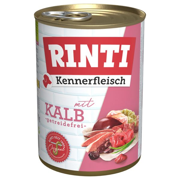 12x400g Kalf Rinti "Kennerfleisch" Hondenvoer