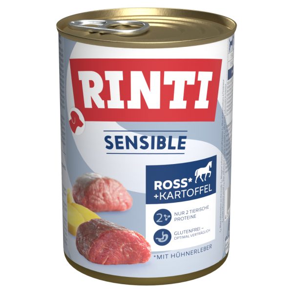 Rinti Sensible 6 x 400 g - Rund, Kippenlever en Aardappel