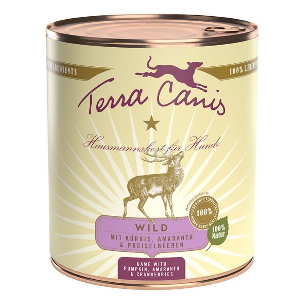 6x800g Wild met Pompoen, Cranberries & Spelt Terra Canis Hondenvoer