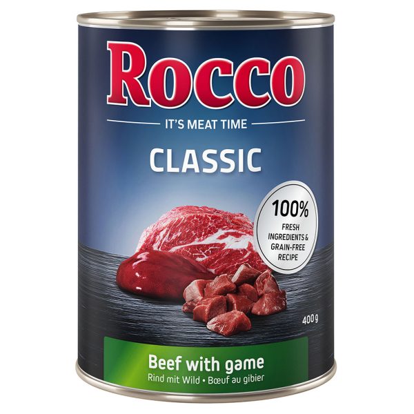 24x400g Rund met Wild Rocco Classic Hondenvoer