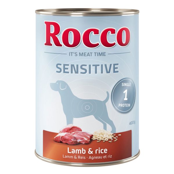 6x400g Sensitive Lam & Rijst Rocco Hondenvoer