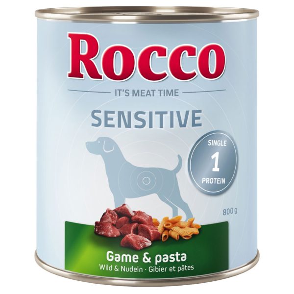 6x800g Sensitive Wild & Noedels Rocco Hondenvoer